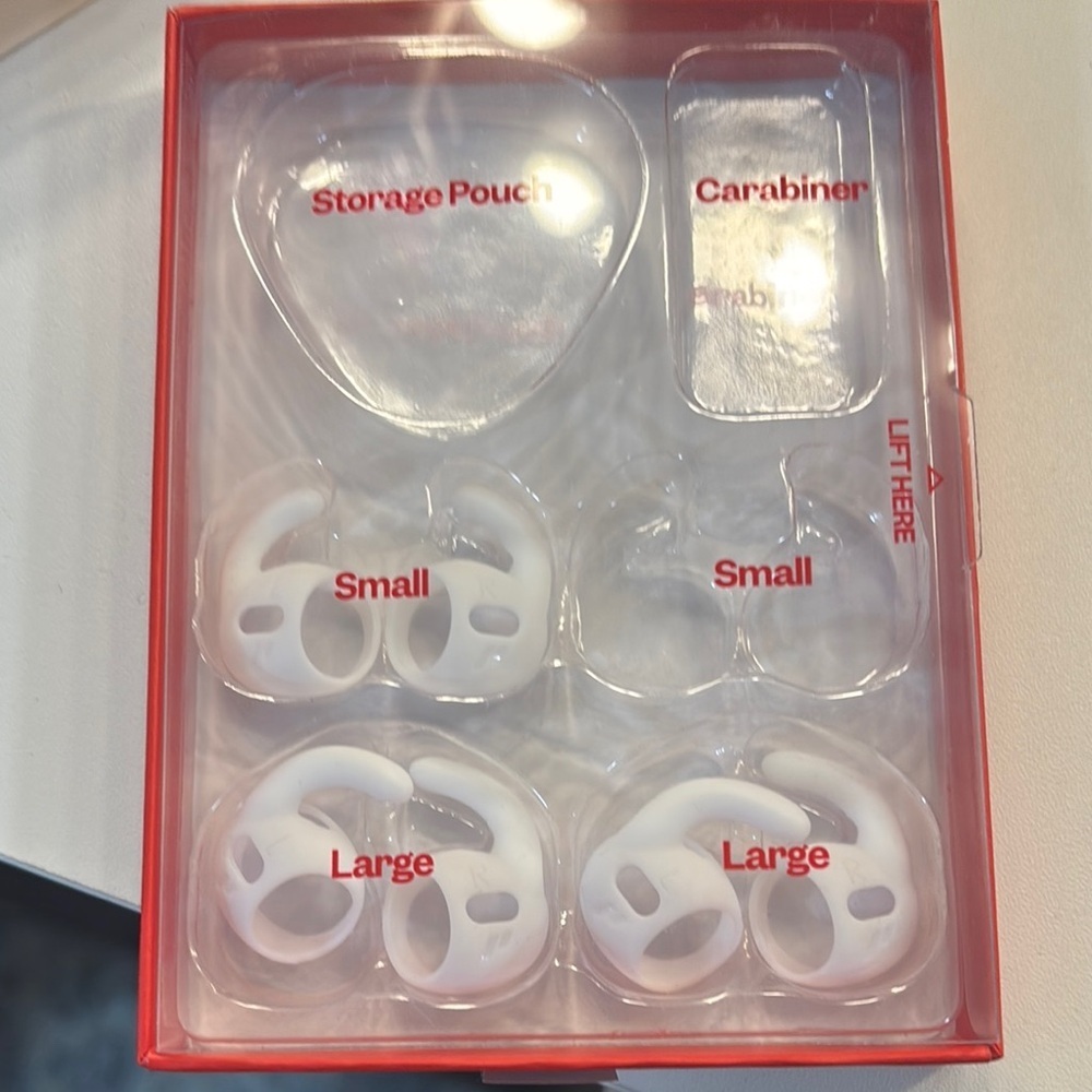 White and Black Grip Tips for AirPods Pro 2 - Picture 2 of 2
